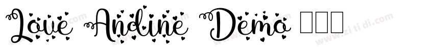 Love Andine Demo字体转换